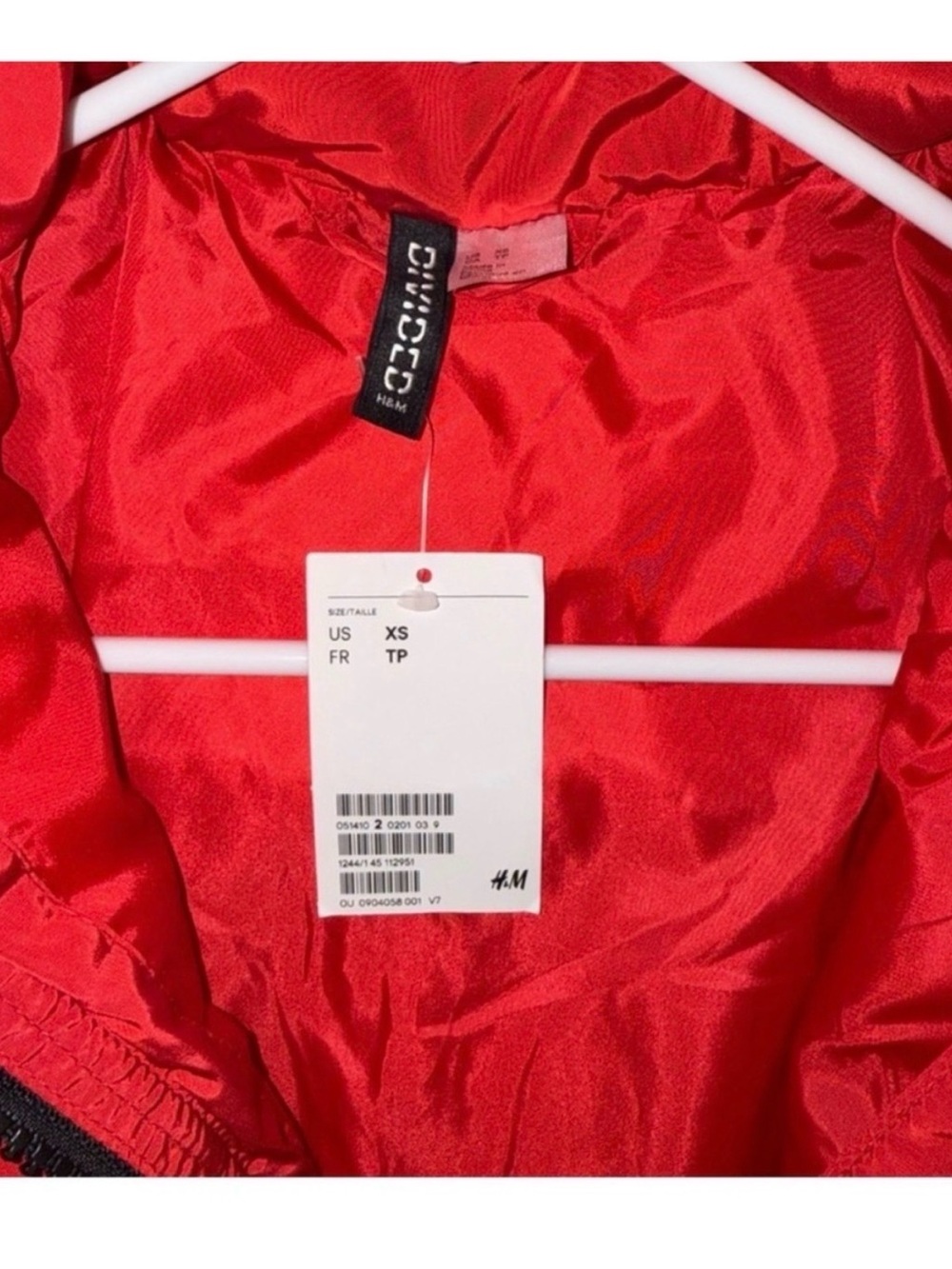 H&M Red Oversized Puffer Coat - Picture 6 of 6